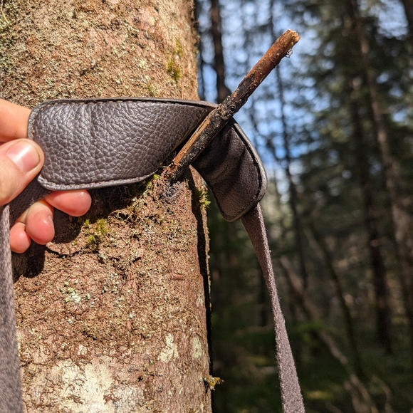 The Sak Deena Mini Crossbody Brown Leather Womens Bag - Picture 6 of 9